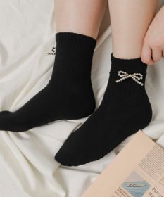 WEGO メタルリボンクルーソックス