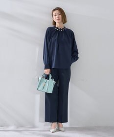 YECCA VECCA パールタックブラウス