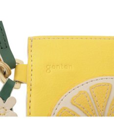 genten フルーツマーケット はみ出しパスケース「レモン」