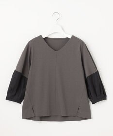 自由区 【洗える】エッセンシャルポンチ Vネックカットソー