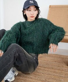 WEGO ブラッシュニットショートプルオーバー