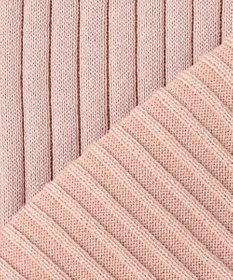 Feroux 【洗える】ロゴリブ プルオーバー ニット