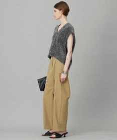 ICB 【洗える】ストレッチピーチツイル バレルパンツ