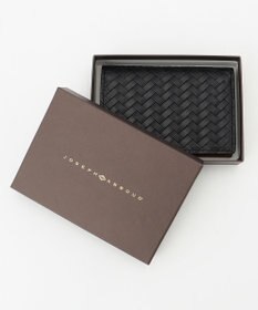 JOSEPH ABBOUD 【名刺入れ】カウレザー エンボスメッシュ