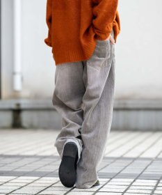 WEGO イージー3Dバレルレッグコーデュロイパンツ