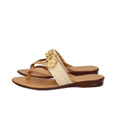 INTER-CHAUSSURES 【ITALIAN SHOEMAKERS】フラワーベルトトングサンダル
