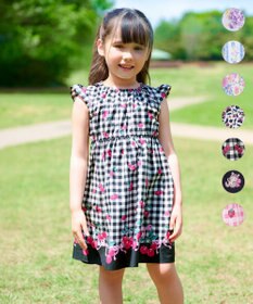 ANY KIDS 総柄 サマーワンピース