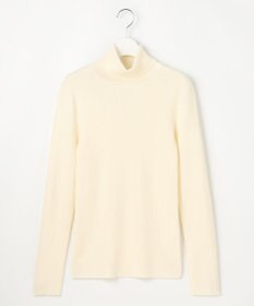 23区 【Oggi1月号/CLASSY.11月号掲載】ウーステッドウール リブタートルネック ニット