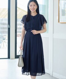 Tiaclasse L 【新色追加】フレアスリーブワンピース