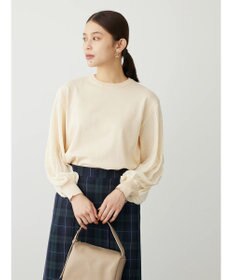 Green Parks プリーツ袖ニットプルオーバー