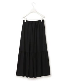 ICB 【洗える】エステルジョーゼット ティアードスカート