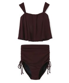 San-ai Resort（三愛水着楽園） インポートファブリック　ワンピ見えハイウエスト　ビキニ