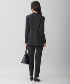 自由区 L 【セットアップ対応・洗える】トリアセダブルクロステーパード パンツ