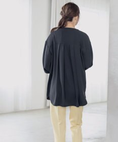 Tiaclasse L 【洗える】とろみシャツチュニック