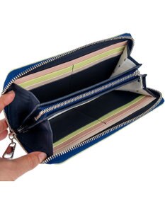 tsumori chisato CARRY キラネコフラワー ラウンドファスナー長財布