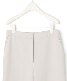 ICB L 【洗える】 ダブルクロスクレープ ストレートパンツ