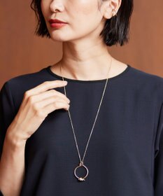 J.PRESS LADIES ノットリング ワントップ ネックレス
