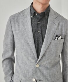 GOTAIRIKU 麻混・襟しっかり【洗える/通気性】ノルマンディーリネン ボタンダウンポロシャツ(25年モデル)