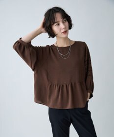 ANY 刺繍スリーブブラウス