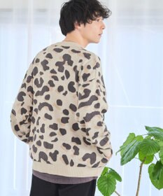 WEGO オーバーフィットパターンカーディガン