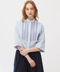 23区 【Indian Factory】コットンポプリン タックディテール シャツ