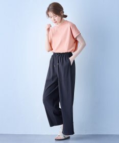 ANY 【UVケア/接触冷感】モックネックフレンチスリーブＴシャツ