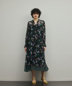 GRACE CONTINENTAL ドロストティアードフレアワンピース