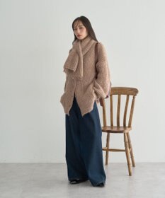 earth music&ecology 【予約】カラーミックスシャギーカーディガン