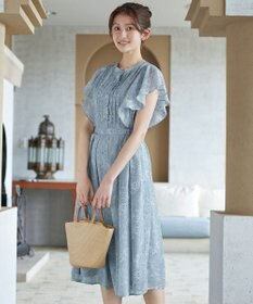 Tiaclasse L 【新色追加】フレアスリーブワンピース