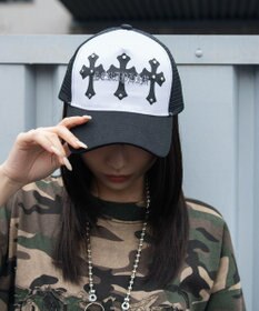 WEGO クロススタッズメッシュキャップ