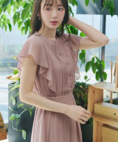 Tiaclasse L 【新色追加】フレアスリーブワンピース