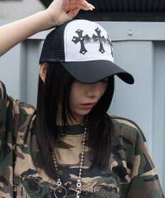 WEGO クロススタッズメッシュキャップ