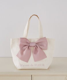 Maison de FLEUR EC限定 リボンキャンバストートバッグ