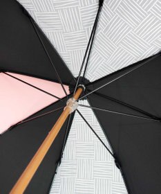 +RING 【UVカット95%以上】【UPF50＋】プラスリング レディース向け 晴雨兼用（長ショート） BLK T1294