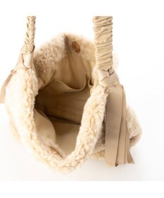 UNBILLION カシュカシュ cachecache / 下がりグログランボアトートバッグ