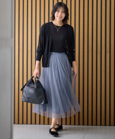 ANY 【2SET】ニットツインセット（半袖ニット＋Vネックカーデ）