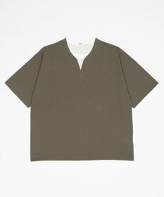 WEGO 【ユニセックス着用ITEM】キーネックフェイクレイヤードT（SS）