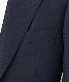 GOTAIRIKU 【御幸毛織】ドライスピナーツイルストレッチスーツ_ネイビー格子