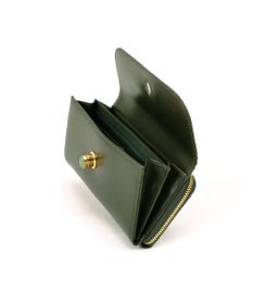 UNBILLION ペルケ perche ジェムストーンヒネリかぶせ長財布