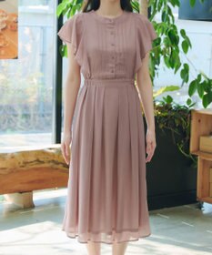 Tiaclasse L 【新色追加】フレアスリーブワンピース