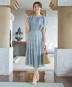 Tiaclasse L 【新色追加】フレアスリーブワンピース