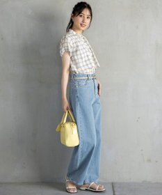 ANY SIS L 【洗える】バンドカラーレイヤード ブラウス