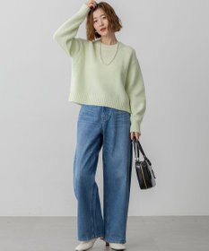 23区 S 【洗える】ウールカシミヤ パフスリーブ ニット