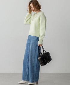 23区 S 【洗える】ウールカシミヤ パフスリーブ ニット