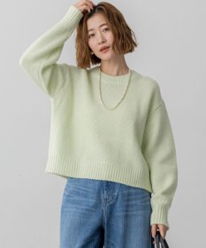 23区 S 【洗える】ウールカシミヤ パフスリーブ ニット