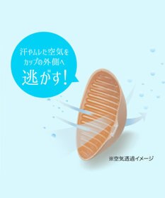 BRADELIS New York 【NuBra /蒸れにくい・軽量・響きにくい】 ヌーブラ・ブリーズ  正規品 汗や蒸れを予防 通気性抜群 ブライダルインナー Tシャツブラ