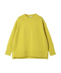 earth music&ecology ウォッシャブル脇スリットクルーネックプルオーバー