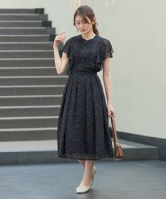 Tiaclasse L 【新色追加】フレアスリーブワンピース