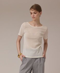 GRACE CONTINENTAL フロッキーチュールカットトップ