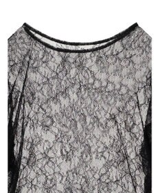 Green Parks ・ＡＮＤ　ＳＥＡＲＣＨ　レーシーラッフルスリーブチュニック